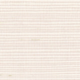 Detail of a sisal grasscloth wallpaper in white on a pale pink paper backing.