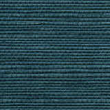 Detail of a sisal grasscloth wallpaper in dark turquoise on a paper backing.