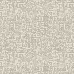 Hand drawn Greek Key pattern in tonal beige. 