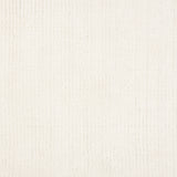 Broadloom carpet sample in a thin ribbed stripe in bright white.