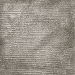 Handknotted rug with solid cut pile in grey silk