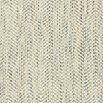Broadloom carpet in a textural herringbone strié in cream with heathered brown and grey.