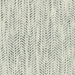 Broadloom carpet in a textural herringbone strié in cream with heathered grey and charcoal.