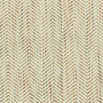 Broadloom carpet in a textural herringbone strié in cream with heathered brown, tan and sage green.