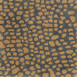 Handknotted rug with abstract animal motif in grey and tan.