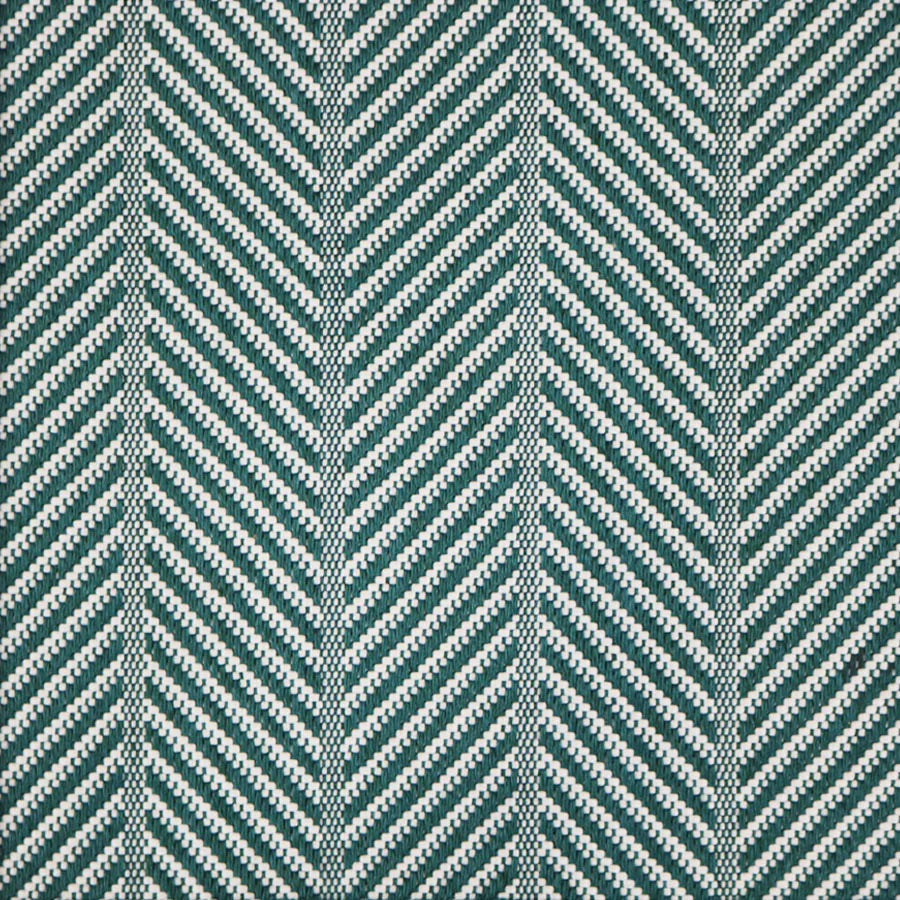 Broadloom carpet swatch in a herringbone pattern dark green color