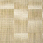 Broadloom carpet in a ribbed checkerboard pattern in cream and pastel green.