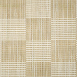 Broadloom carpet in a ribbed checkerboard pattern in cream and beige.