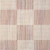 Broadloom carpet in a ribbed checkerboard pattern in cream and taupe.
