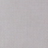 Embroidered fabric with a basketweave design in cream on a beige field. 