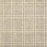 Broadloom carpet with windowpane check in cream and taupe.