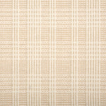 Broadloom rug with ivory and beige stripes on a checkered background