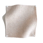 Square fabric swatch of wool in a cream colorway.