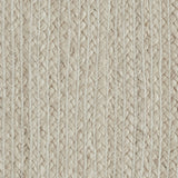 Broadloom carpet sample in braided texture in white. 