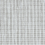 Broadloom carpet in a ribbed striated stripe in shades of cream and light grey.