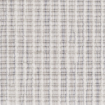 Broadloom carpet in a ribbed striated stripe in shades of cream, grey and beige.