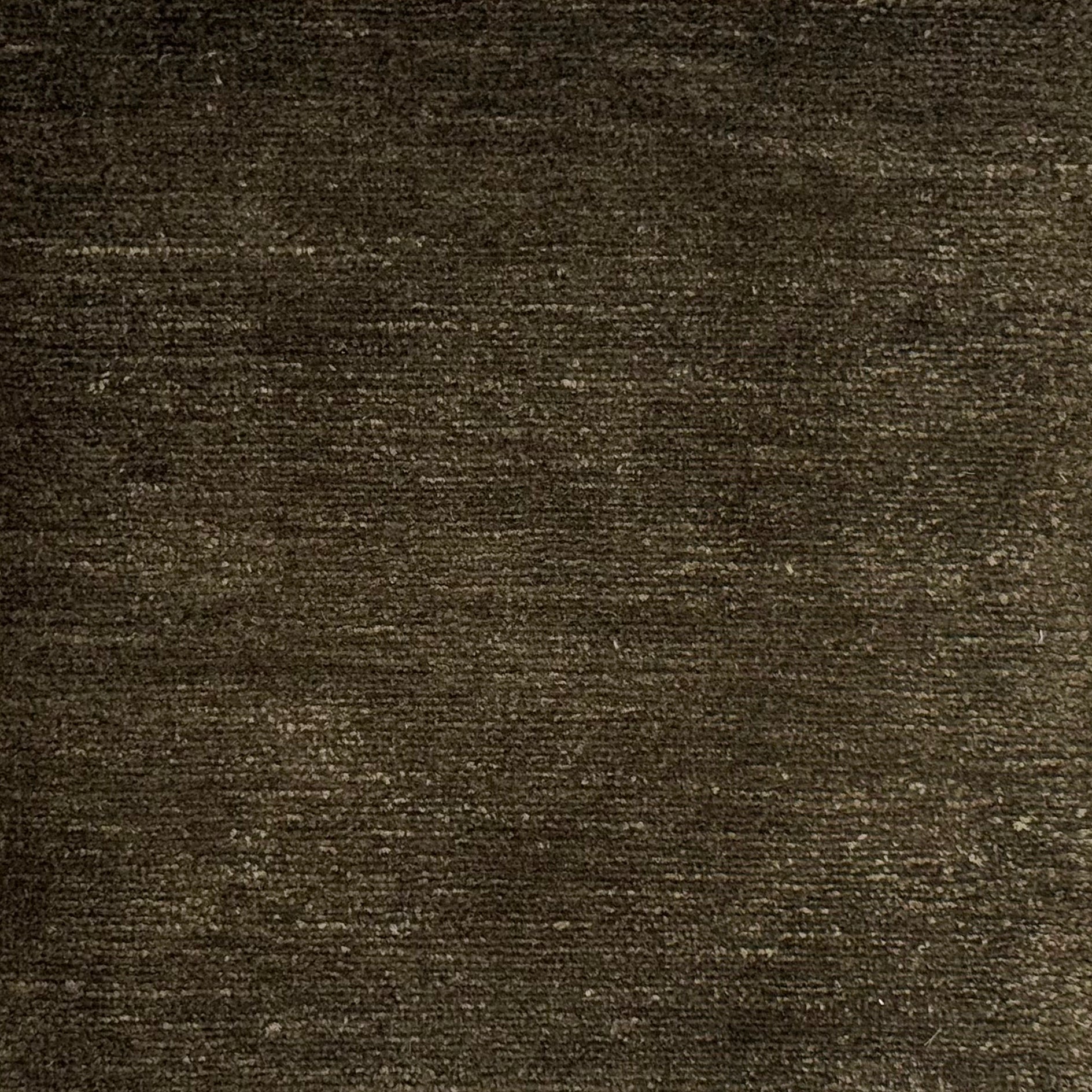 Handknotted rug in pashmina and silk in solid cut pile in warm brown.