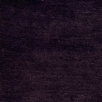 Handknotted rug in pashmina and silk in solid cut pile in dark purple.