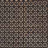 Patterned fabric with black and beige geometric design