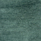 Handknotted cut pile & ribbed rug in teal. 