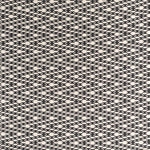 Woven fabric with geometric pattern in  black and white 