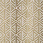 Broadloom carpet with triangle pattern with an ombré background in shades of tan.