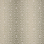 Broadloom carpet with triangle pattern with an ombré background in shades of green. 