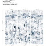 Kotoubia-Cyrrus non-repeating mural fabric panels with measurements