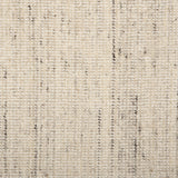 Broadloom carpet in a textural strie in cream accented with dark and light grey.