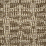 Handwoven rug detail in a contemporary design in brown and beige