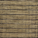 Textured rug with a taupe, brown and tan checker pattern