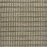 Textured rug with a sage green and beige  checker pattern