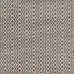 Flatweave rug with an diamond stripe pattern in cream and brown