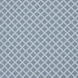 Broadloom carpet in a classic lattice in white on a blue field.