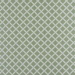 Broadloom carpet in a classic lattice in white on a sage green field. 