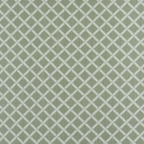 Broadloom carpet in a classic lattice in white on a sage green field. 