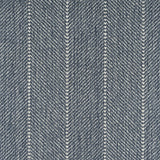 Close-up of a striped herringbone broadloom in navy blue.