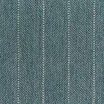 Close-up of a striped herringbone broadloom in teal.