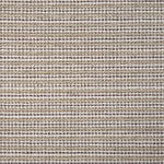 Broadloom carpet with textured stripe in shades of taupe, maroon and white. 
