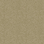 Detail of printed fabric with watercolor swirling stripe pattern in tonal taupe.