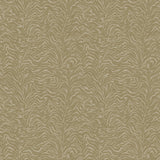 Detail of printed fabric with watercolor swirling stripe pattern in tonal taupe.