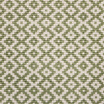 Broadloom carpet swatch geometric design in green