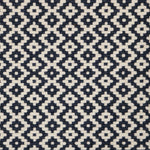 Broadloom carpet swatch geometric design in dark blue