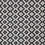 Broadloom carpet swatch geometric design in dark blue