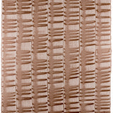 Sheet of hand-painted wallpaper with an undulating ribbon pattern in copper.