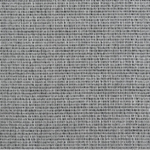 Broadloom carpet in a ribbed stripe in charcoal grey.