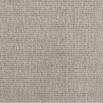 Broadloom carpet in a ribbed stripe in taupe.