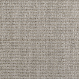 Broadloom carpet in a ribbed stripe in warm grey. 