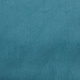 Detail of velvet fabric yardage in turquoise.
