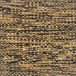 Textured brown and black patterned flatweave carpet